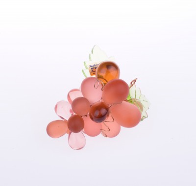 Křišťálový hrozen růžový - velikost 7 - baculatý